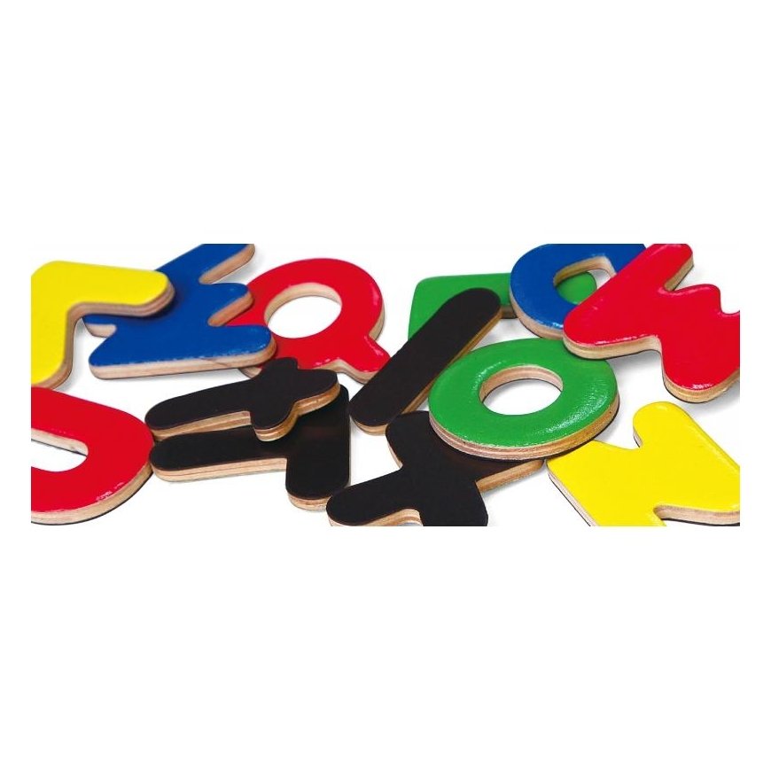 Medinės magnetinės raidės 52 vnt - Didžiosios ir mažosios Viga – 3