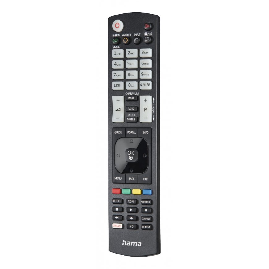 Hama 00221061 nuotolinio valdymo pultelis IR belaidis TV Spaudžiamieji mygtukai – 3