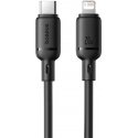 Baseus Silky USB-C/Lightning kiire laadimise kaabel 1m 20W Must