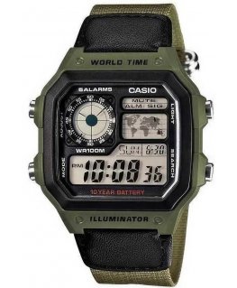 Laikrodis vyrams CASIO AE-1200WHB-3B + DĖŽUTĖ