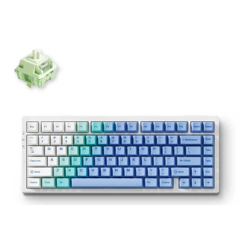 MCHOSE G75 belaidė magnetinė klaviatuur | US | Matcha Latte Switch V2 | 2.4GHz, BT | Arktine Lumi – 2