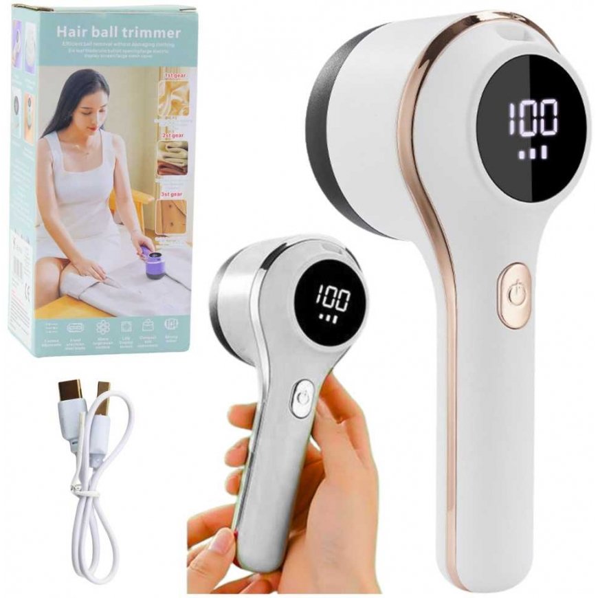 Lean Electric Fabric Shaver 3 Speed Modes Baltas