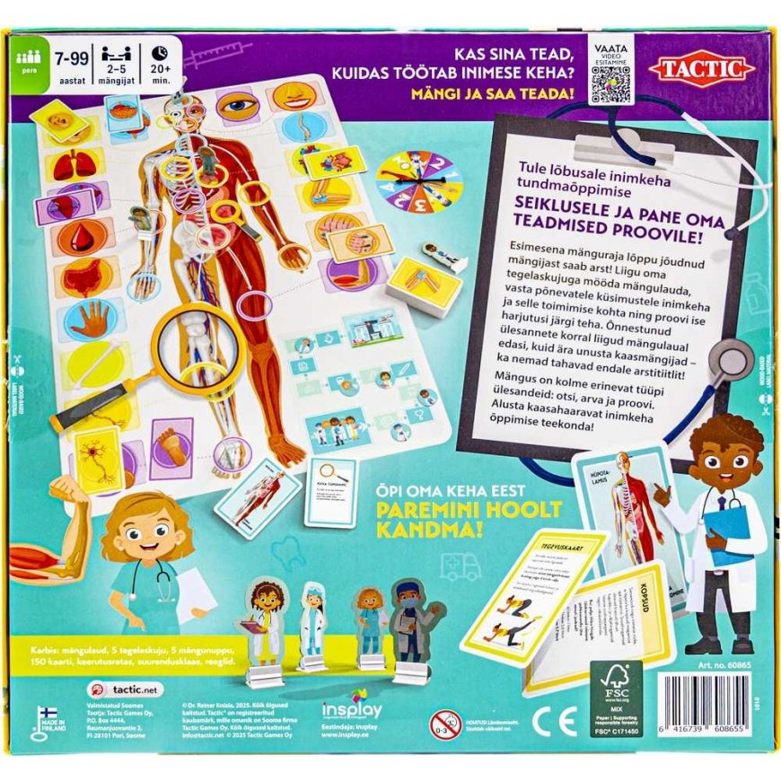 Tactic board game Let's get to know our wonderful body – 3