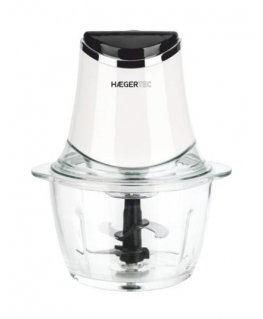 Haeger CH-30W.007A elektriskais ēdienu griezējs 1,2 L 300 W Melns, Caurspīdīgs, Balts
