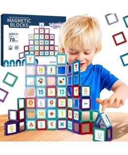 WOOPIE magnetilised konstruktorid 3D hariduskomplekt arvutamiseks, 70 tk.