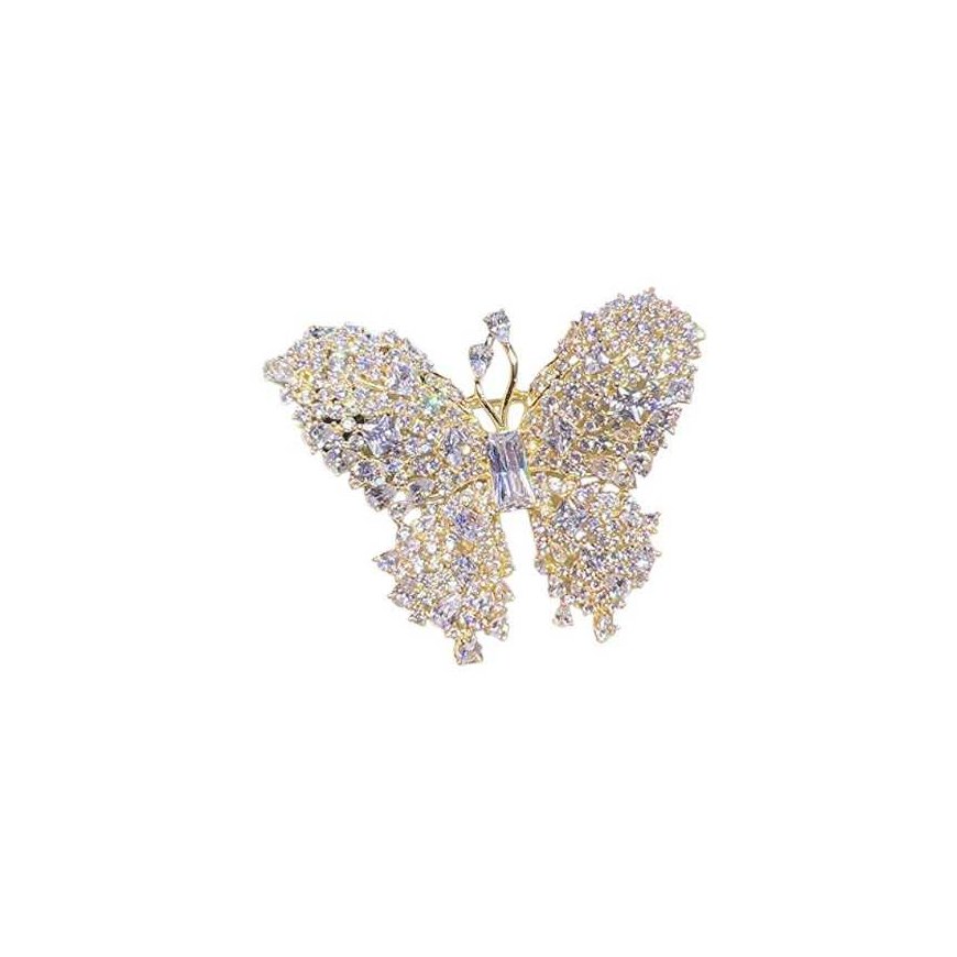 Troli Dazzling butterfly brooch Gold