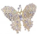 Troli Dazzling butterfly brooch Gold Troli Dazzling butterfly brooch Gold