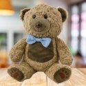 Lean Toys Plush Toy Teddy Bear with Blue Tie 30 cm Lean Toys Plush Toy Teddy Bear with Blue Tie 30 cm