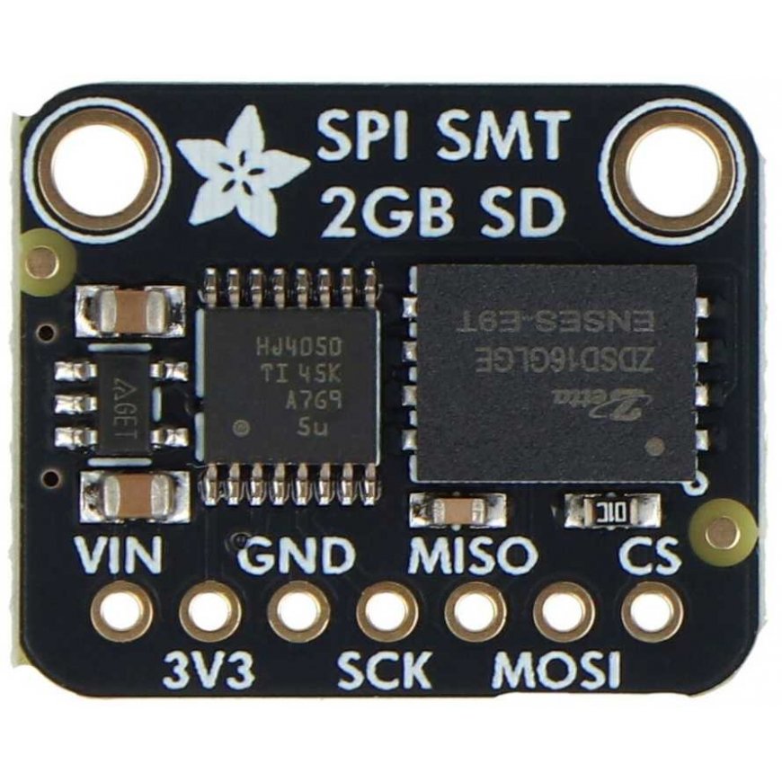 Atmiņas karte SPI Flash SD karte – XTSD 2 GB – NAND Flash atmiņas modulis – Adafruit 6038 – 3