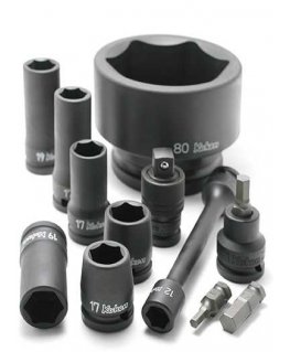 7/16 inch socket for screws with hexagonal drive, 14/75 mm KOKEN [183H-75 14]