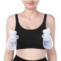 MOMCOZY ELECTRIC BREAST PUMP HANDS-FREE BRA, SIZE 2XL, BLACK YN09 MOMCOZY ELECTRIC BREAST PUMP HANDS-FREE BRA, SIZE 2XL, BLACK YN09