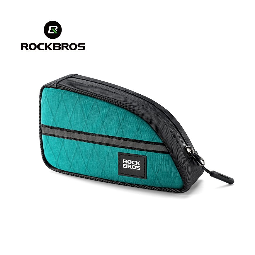 Rockbros trijstūra velosipēda rāmis soma 0.8l - zaļa