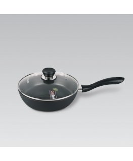 Maestro MR-1205-28 Pannas ar vāku, 28 cm, melna