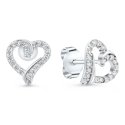 Brilio Silver Brilio Sidabrinis Õrn hõbedane südame kõrvarõngas tsirkonitega EA100W Brilio Silver Brilio Sidabrinis Õrn hõbedane südame kõrvarõngas tsirkonitega EA100W