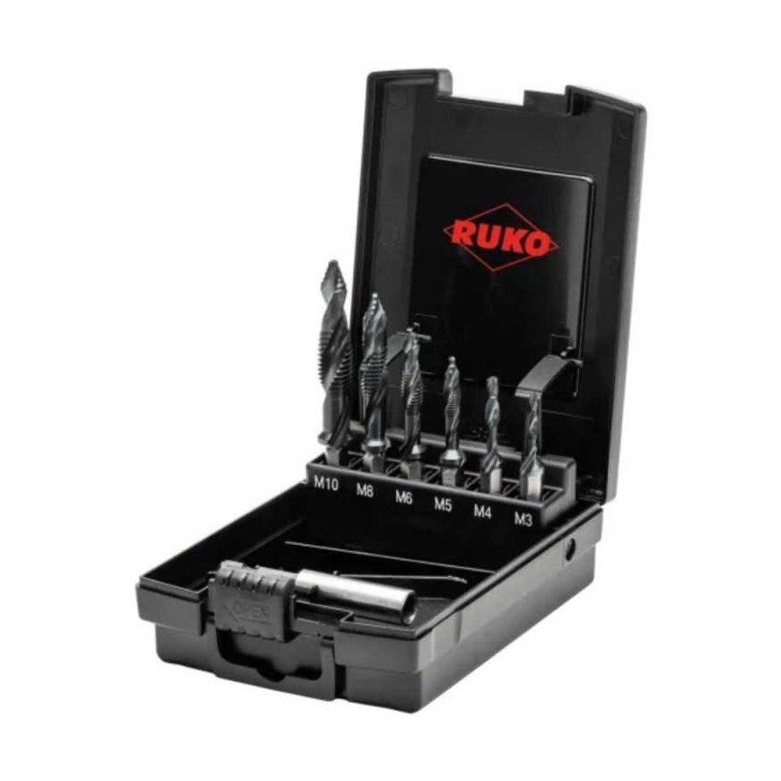 Machine thread tap set RUKO Ultimatecut HSS M3-M10