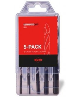 5-os osade puurekomplekt RUKO Ultimatecut Flowstep HSS