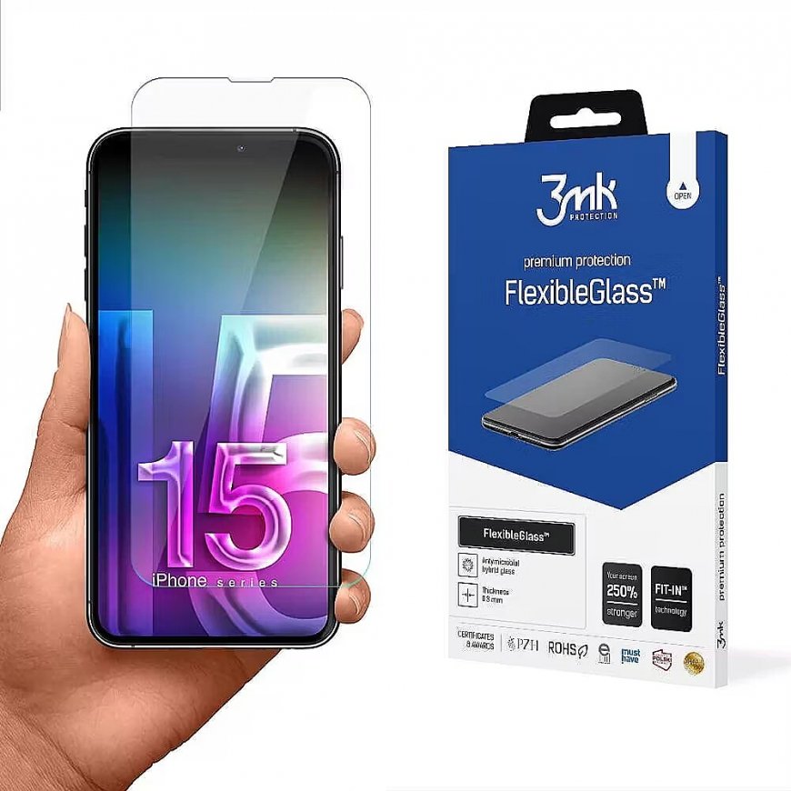 Lankstus stiklas iPhone 15 6,1 colio