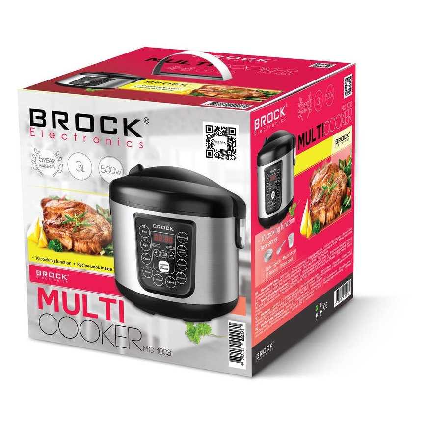Brock Electronics MC 1003 3 l 700 W Hõbe – 2