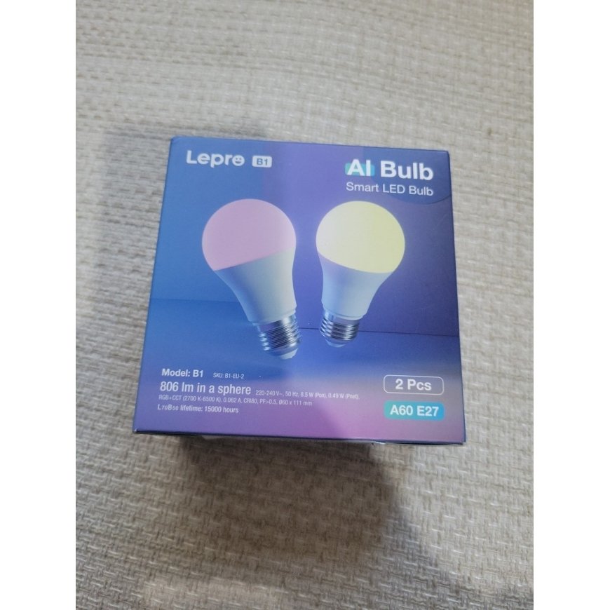 Lepro B1 AI Smart Bulb E27 - E27 Smart Bulbs (2pcs) – 2
