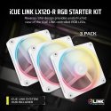 Corsair iCUE LINK LX120-R RGB Arvuti korpus Ventilaator 12 cm Valge 3 tk
