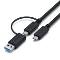Satechi Triple 4K Display Wired Dock Black, Silver