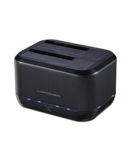 LC-Power LC-DOCK-U3-III tallennusaseman telakointiasema USB 3.2 Gen 1 (3.1 Gen 1) Type micro-B musta