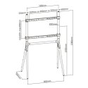 Techly Floor Stand for LCD/LED/Plasma TV 49-70" Tripod Style Techly Floor Stand for LCD/LED/Plasma TV 49-70" Tripod Style