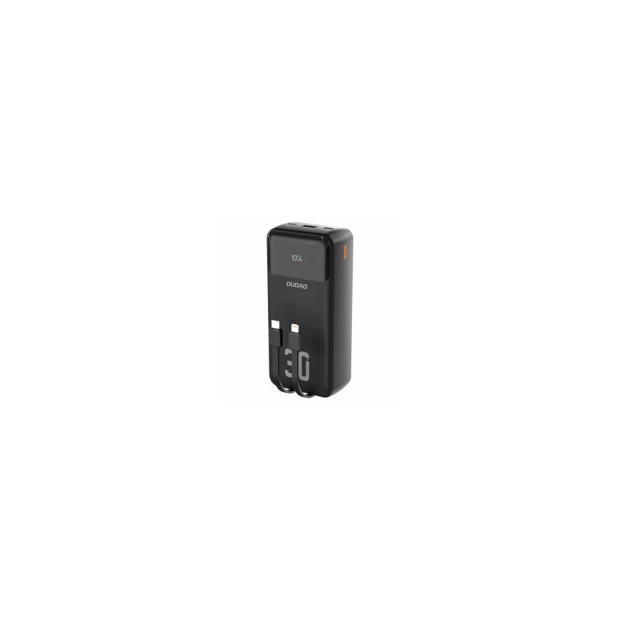Dudao K15MAX 30000mAh PD 22.5W Повербанк с встроенными кабелями -