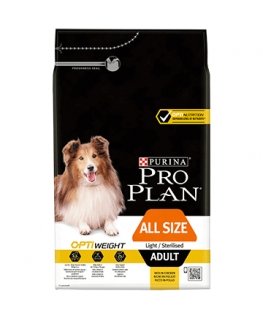 Purina Pro Plan All Sizes Adult Light/Sterilised 14 kg Suaugusių Viščiukas