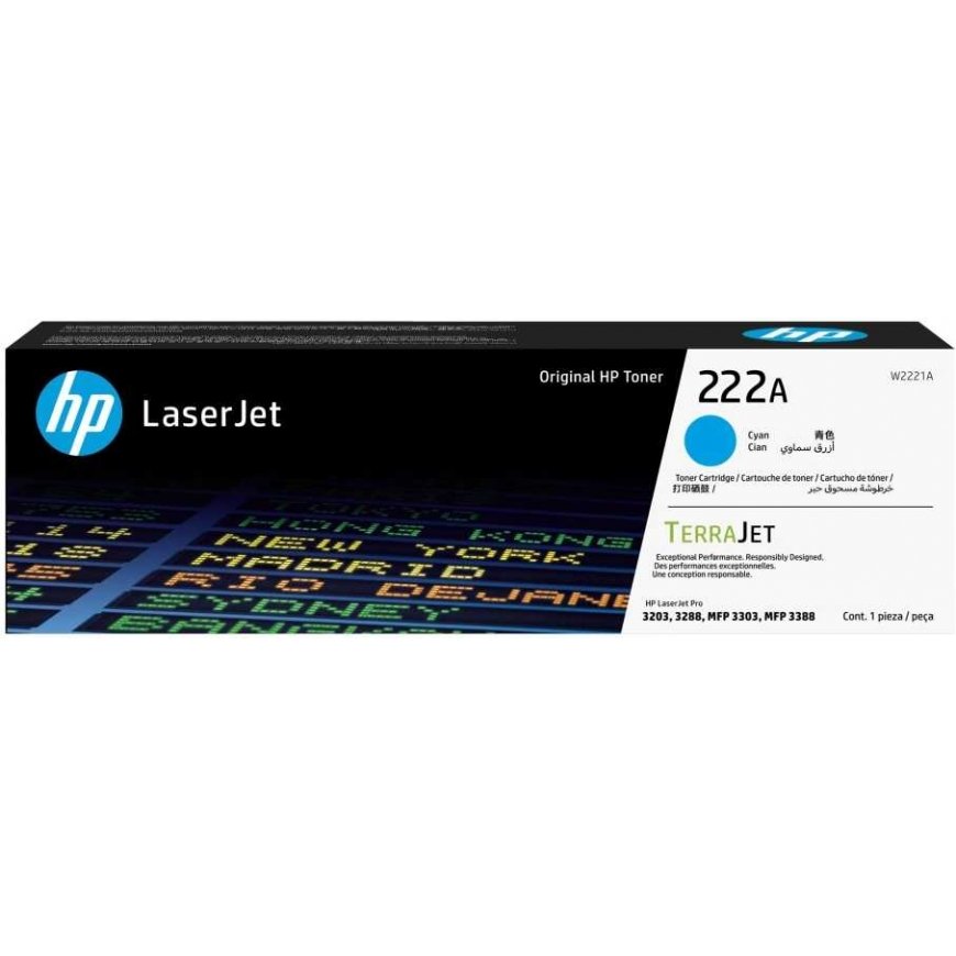 Hewlett Packard (HP) HP 222A ZILĀS/ORIGINAL LASERJET TONERA KARTUŠE