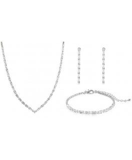 Troli Luxury jewelry set with clear crystals (pendant, bracelet, earrings)