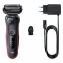 Braun Series 5 50-R1000s Foil shaver Black, Red Braun Series 5 50-R1000s Foil shaver Black, Red