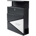 Lean Mailbox, 37x37x10.5 cm, anthracite color Lean Mailbox, 37x37x10.5 cm, anthracite color