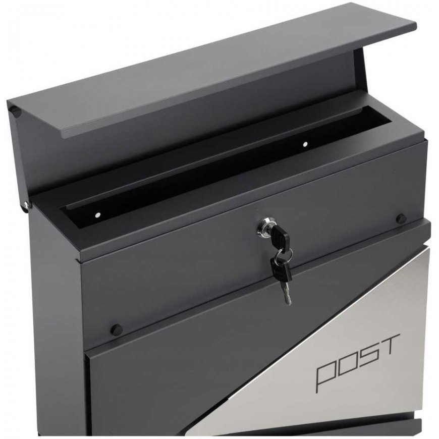 Lean Mailbox, 37x37x10.5 cm, anthracite color – 5