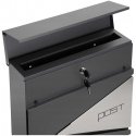 Lean Mailbox, 37x37x10.5 cm, anthracite color Lean Mailbox, 37x37x10.5 cm, anthracite color