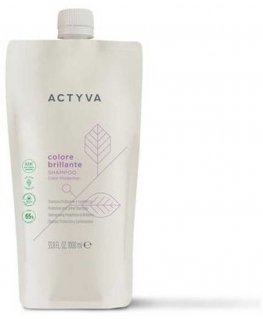 Kemon Actyva Colore Brillante Suojelu ja Kiilto Shampoo Täyttö värjätyille hiuksille, 1000 ml