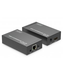 Digitus DS-55517 АВ удлинитель АВ передатчик и приемник Черный