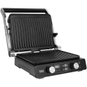 Vaflinäinen Sähkögriili TEESA, panini-grilli, paistinpannu, 3 asentoa, irrotettavat insertit, 2000W Vaflinäinen Sähkögriili TEESA, panini-grilli, paistinpannu, 3 asentoa, irrotettavat insertit, 2000W