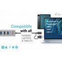 i-tec C31HUBMETAL703 keskitin USB 3.2 Gen 1 (3.1 Gen 1) Type-C 5000 Mbit/s Harmaa i-tec C31HUBMETAL703 keskitin USB 3.2 Gen 1 (3.1 Gen 1) Type-C 5000 Mbit/s Harmaa