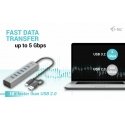 i-tec C31HUBMETAL703 sąsajos šakotuvas USB 3.2 Gen 1 (3.1 Gen 1) Type-C 5000 Mbit/ai Pilka i-tec C31HUBMETAL703 sąsajos šakotuvas USB 3.2 Gen 1 (3.1 Gen 1) Type-C 5000 Mbit/ai Pilka
