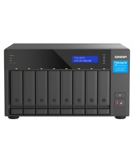 QNAP TVS-h874 NAS Tower Intel® Core™ i5 i5-12400 32 GB DDR4 0 TB QuTS hero Черный