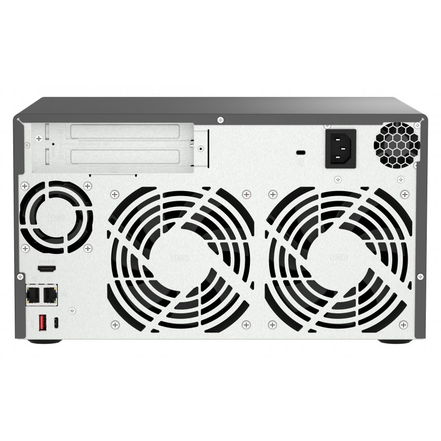 QNAP TVS-h874 NAS Tower Intel® Core™ i5 i5-12400 32 GB DDR4 0 TB QuTS hero musta – 2