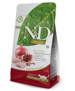 Farmina Pet Food N&D Prime sausas kačių maistas 5 kg Suaugusių Viščiukas, Granatmedis