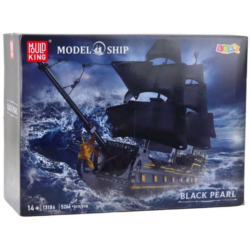 Lean Toys Rakennussarja "Must Pearl" laiva, 5266 osaa – 4