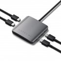 Satechi ST-H4CPDM keskitin USB Type-C 10000 Mbit/s Harmaa Satechi ST-H4CPDM keskitin USB Type-C 10000 Mbit/s Harmaa