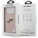 Чехол Karl Lagerfeld из силикона с двойными головками "MagSafe" для Apple iPhone 17 Pro Max. Чехол Karl Lagerfeld из силикона с двойными головками "MagSafe" для Apple iPhone 17 Pro Max.