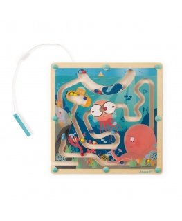 JANOD Wooden Magnetic Ocean Maze judėjimo įgūdžius lavinantis žaislas