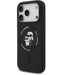 „Karl Lagerfeld“ skysto silikono „Karl and Choupette MagSafe“ dėklas, skirtas „Apple iPhone 17 Pro“