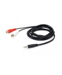 Equip 147093 audiokaapeli 250 m 2 x RCA 3.5mm musta