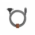 Native Union Belt Duo Pro mobiliojo telefono laidas Juoda, Balta 1,5 m USB C USB C/Lightning Native Union Belt Duo Pro mobiliojo telefono laidas Juoda, Balta 1,5 m USB C USB C/Lightning